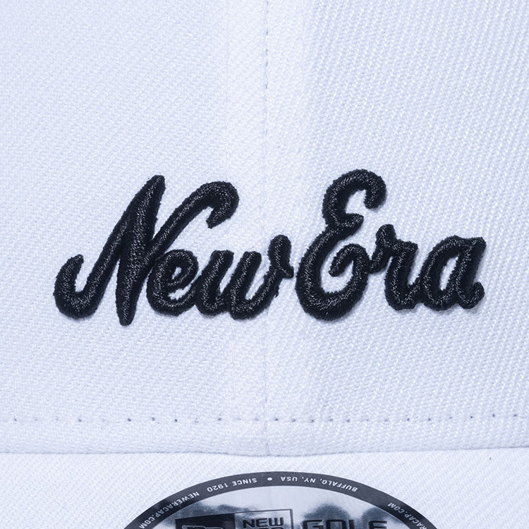 New Era Script Archive Logo White 9FORTY Velcro Adjustable Cap