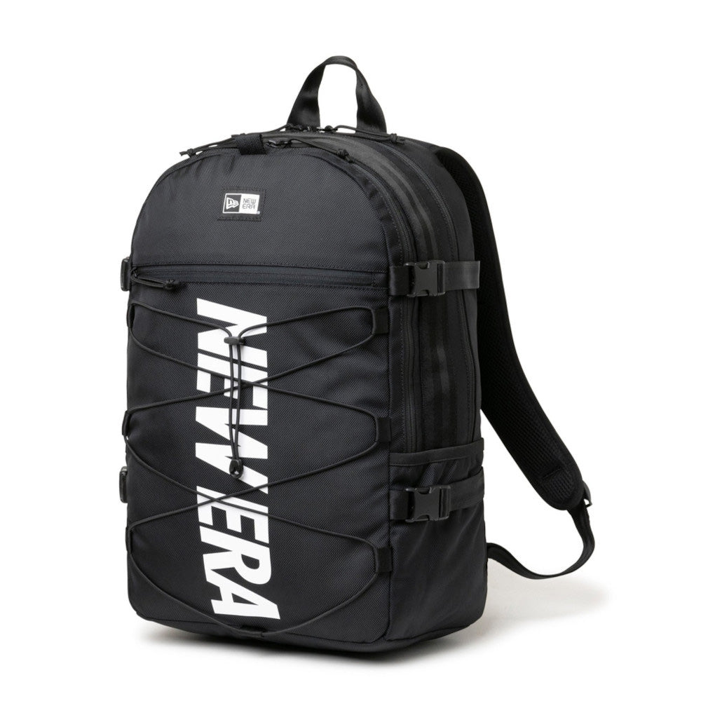 New Era Wordmark Logo Black Cord Backpack