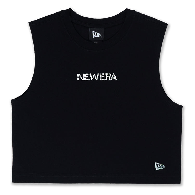 New Era Wordmark Savor The Moment New Era Pearl Black Tank Top