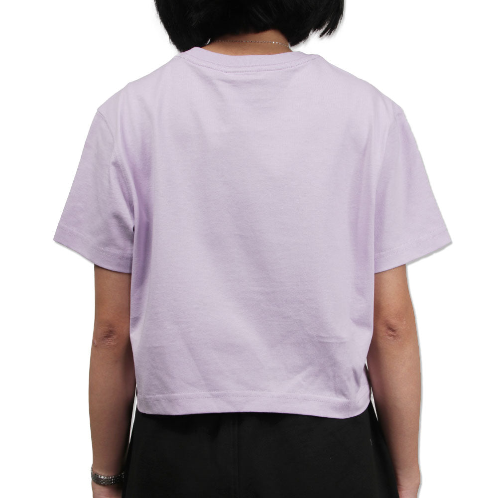 New Era Wordmark Savor The Moment New Era Pearl Pastel Lilac Women Crop Top