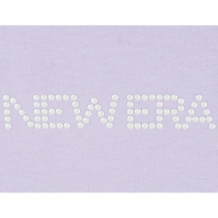 New Era Wordmark Savor The Moment New Era Pearl Pastel Lilac Women Crop Top