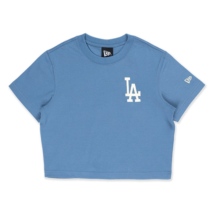 Los Angeles Dodgers MLB Color Era Faded Blue Women Crop Top T-Shirt