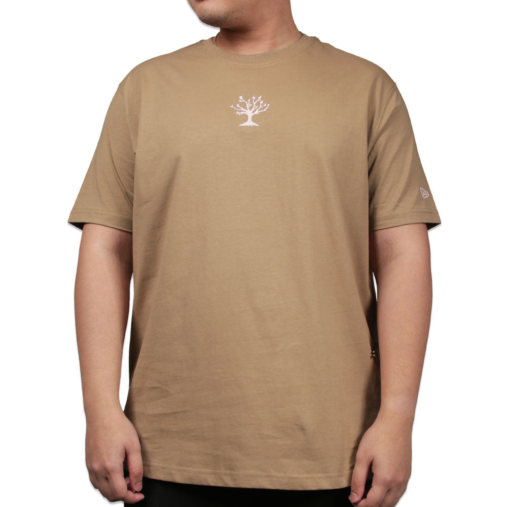 New Era Outdoor Natural Logo Khaki Short Sleeve T-Shirt