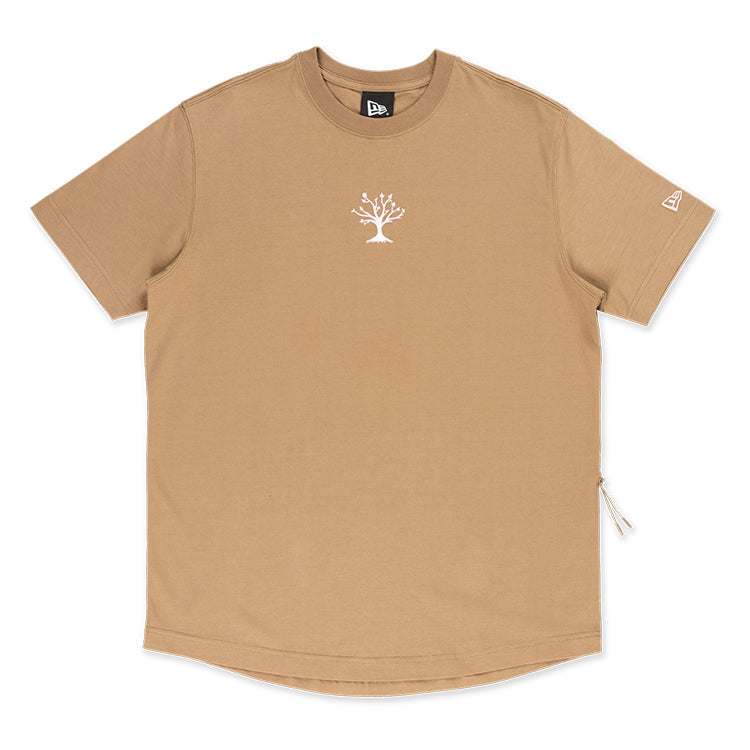 New Era Outdoor Natural Logo Khaki Short Sleeve T-Shirt