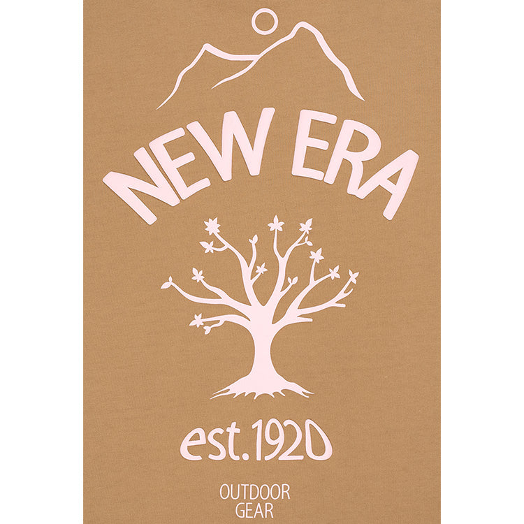 New Era Outdoor Natural Logo Khaki Short Sleeve T-Shirt