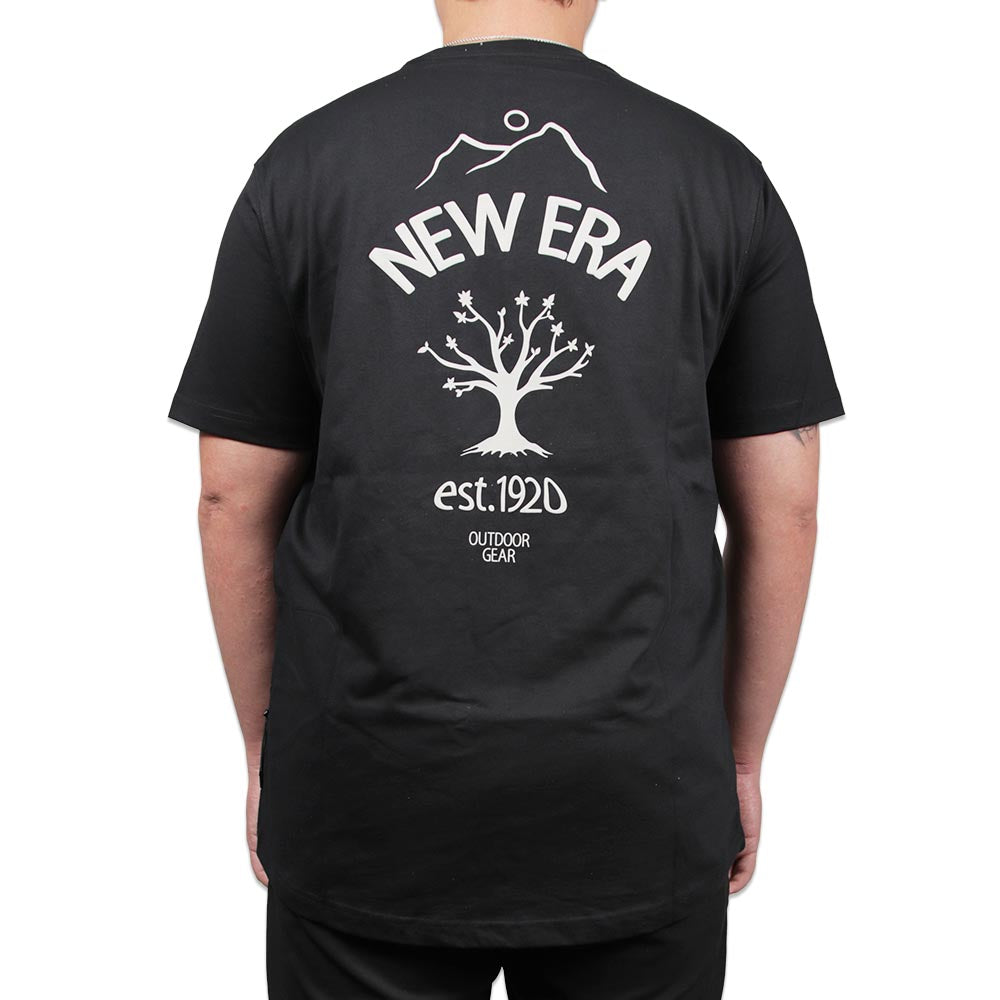 New Era Outdoor Natural Logo Black Short Sleeve T-Shirt