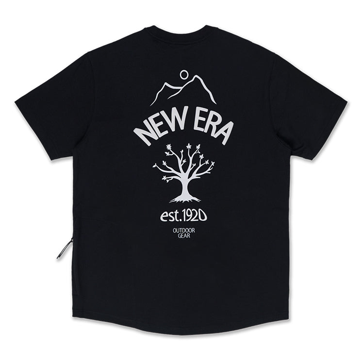 New Era Outdoor Natural Logo Black Short Sleeve T-Shirt