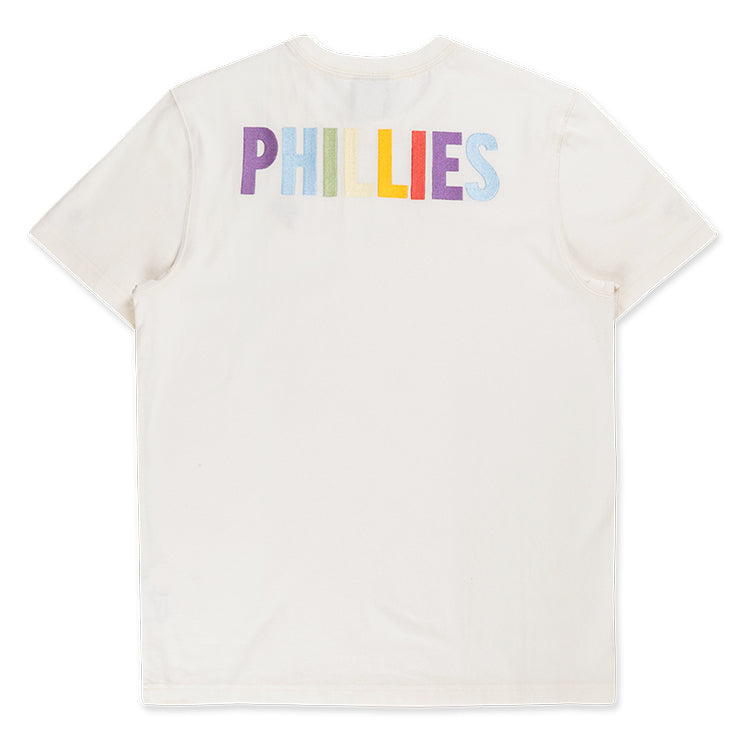 Philadelphia Phillies MLB Light Rainbow Ivory Short Sleeve T-Shirt