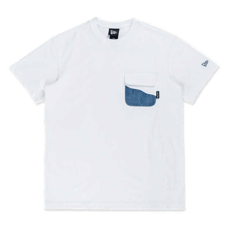 New Era Script Savor the Moment Sea Breeze White Short Sleeve T-Shirt