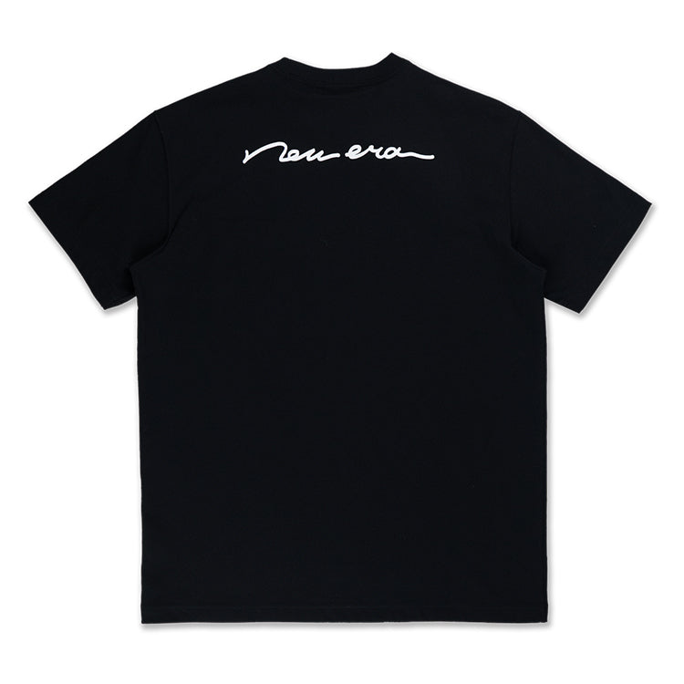 New Era Script Savor the Moment Sea Breeze Black Short Sleeve T-Shirt