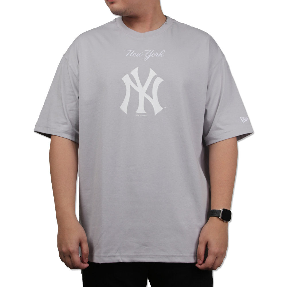 New York Yankees MLB Visor Logo Dolphine Grey Short Sleeve COOLERA T-Shirt