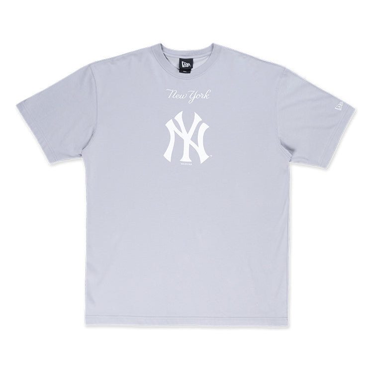 New York Yankees MLB Visor Logo Dolphine Grey Short Sleeve COOLERA T-Shirt