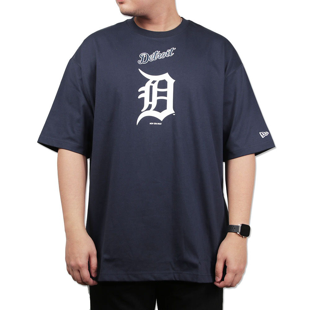 Detroit Tigers MLB Visor Logo Navy Short Sleeve COOLERA T-Shirt