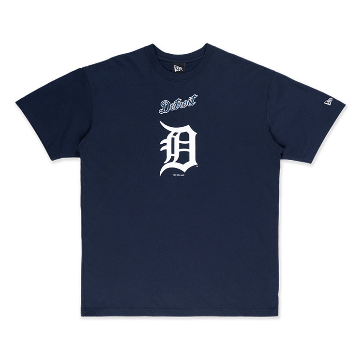 Detroit Tigers MLB Visor Logo Navy Short Sleeve COOLERA T-Shirt