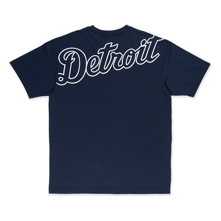 Detroit Tigers MLB Visor Logo Navy Short Sleeve COOLERA T-Shirt