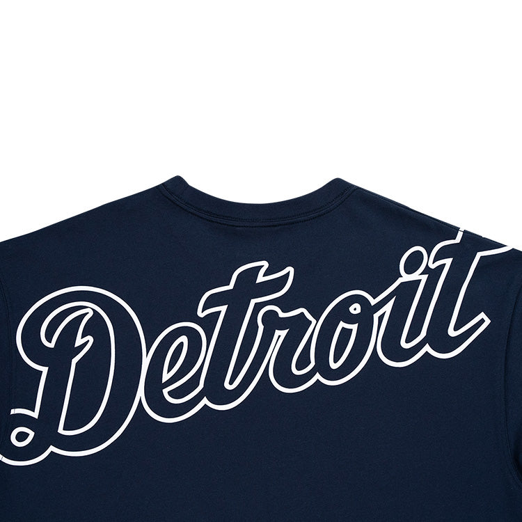 Detroit Tigers MLB Visor Logo Navy Short Sleeve COOLERA T-Shirt