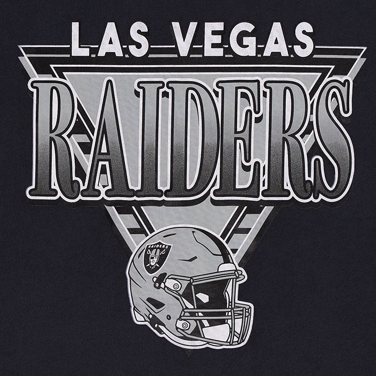 Las Vegas Raiders NFL League Retro Washed Black Oversized Short Sleeve T-Shirt