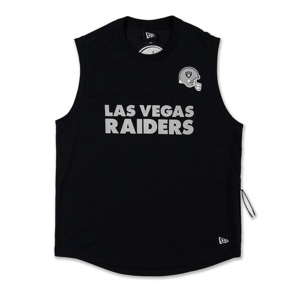 Las Vegas Raiders NFL Helmet Black Muscle Tank Top