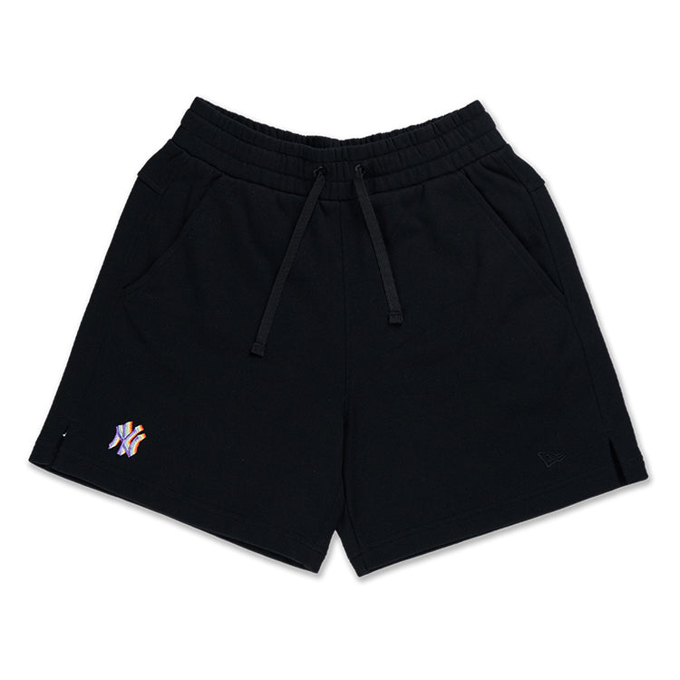 New York Yankees MLB Light Rainbow Black Knit Shorts