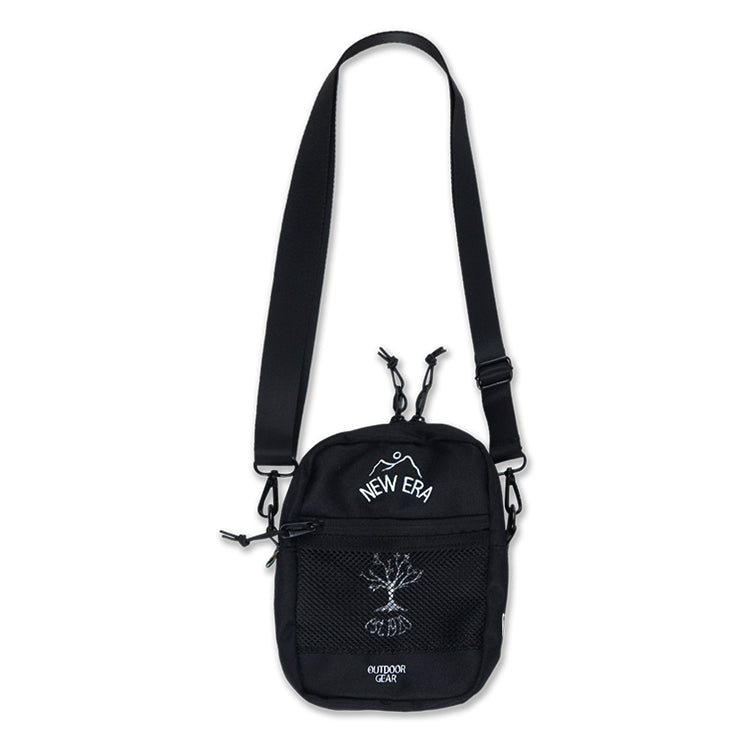 New Era Outdoor Logo Black Shoulder Pouch