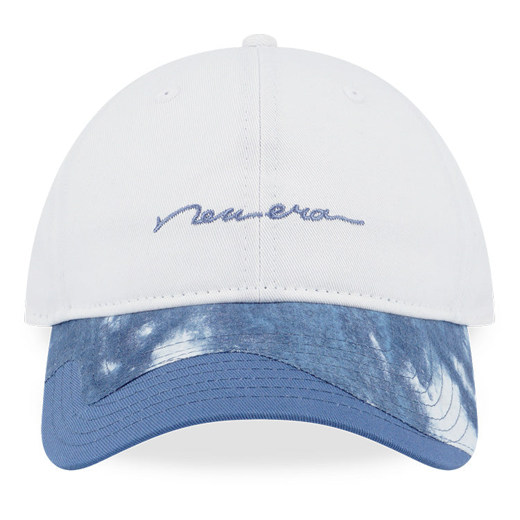 New Era Script Savor the Moment Sea Breeze White 9TWENTY Small Adjustable Cap