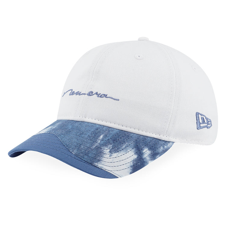 New Era Script Savor the Moment Sea Breeze White 9TWENTY Small Adjustable Cap