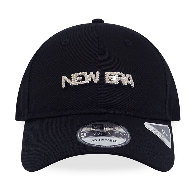 New Era Wordmark Savor The Moment New Era Pearl Black 9TWENTY Small Adjustable Cap