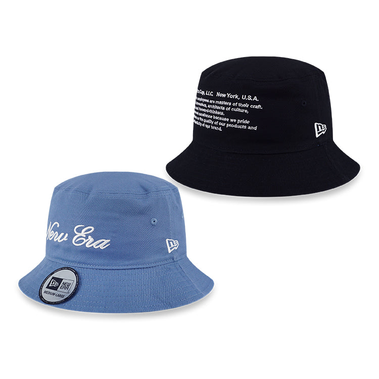 New Era Basic Black to Faded Blue Employee Pride Reversible Bucket Hat