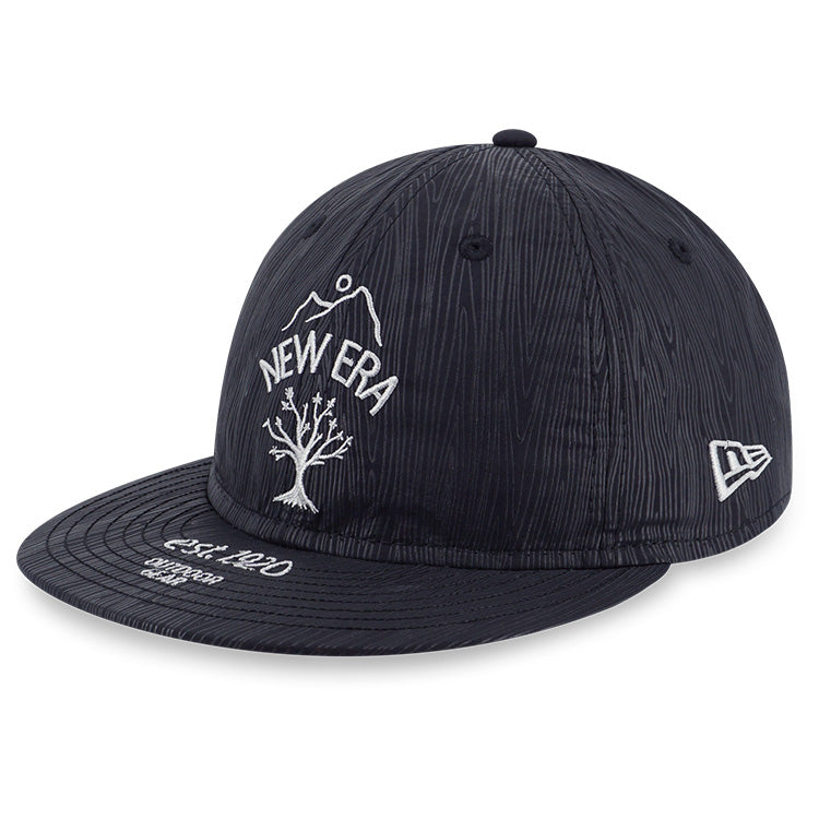 New Era Outdoor Natural Logo Black 9FIFTY Retro Crown Snapback Cap