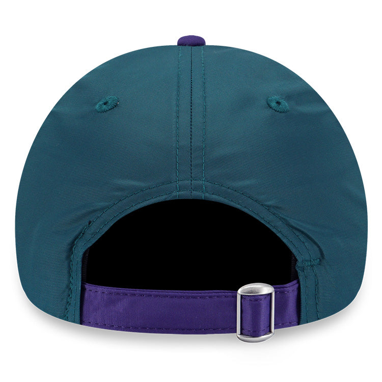 New Era Mountain Logo Outdoor Bold Color Dark Green on Purple 9FORTY Unstructured Cap