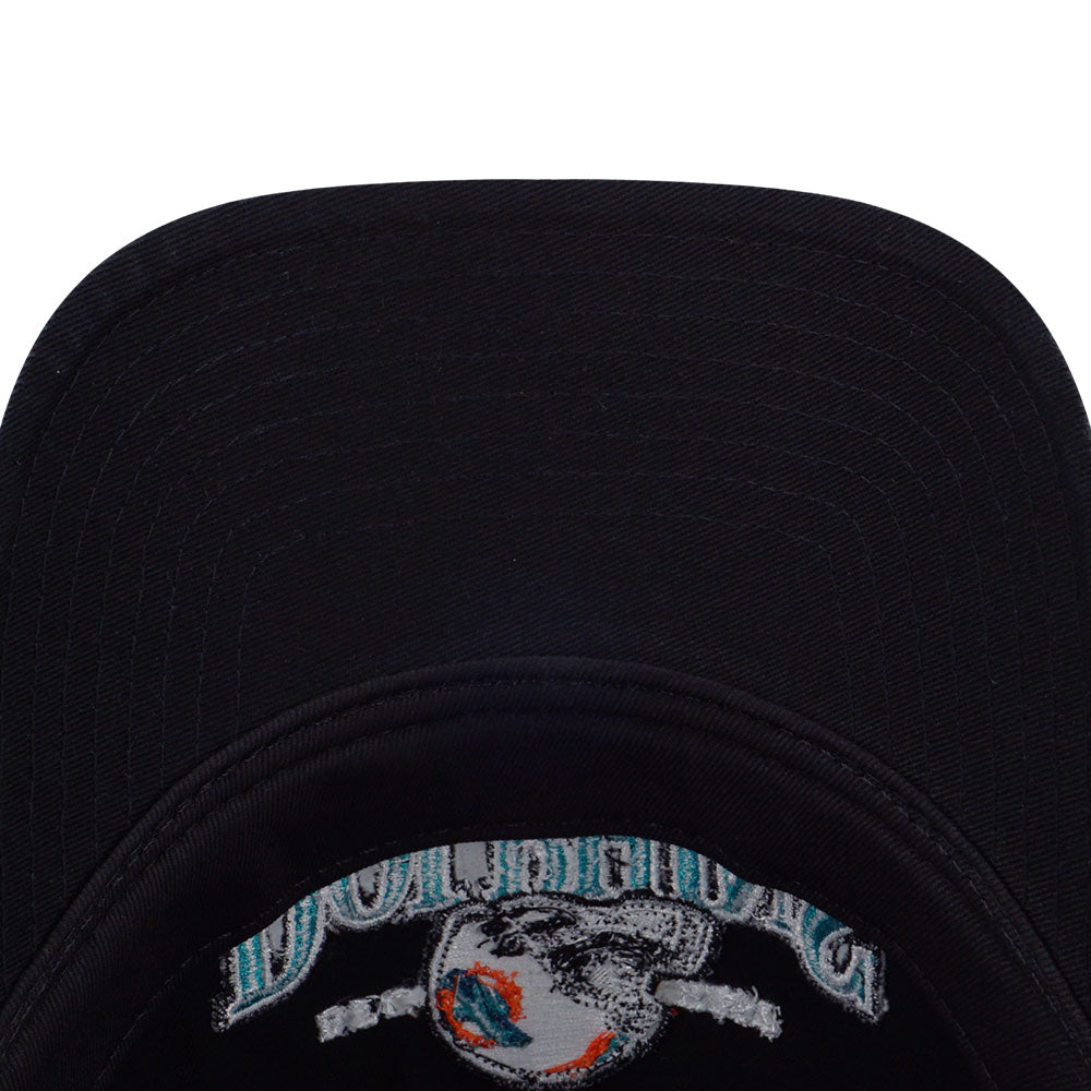 Miami Dolphins NFL Helmet Black 9FORTY Unstructured Adjustable Cap