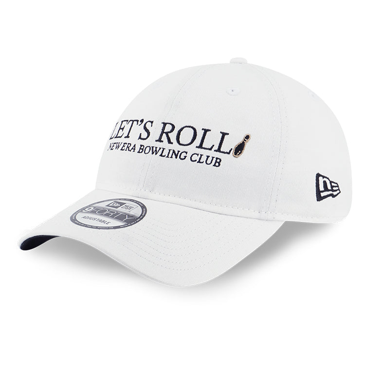 New Era Bowling Club White 9FORTY Unstructured Adjustable Cap