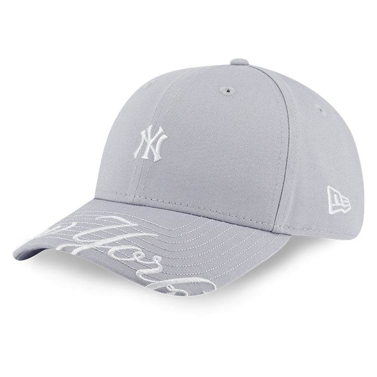 New York Yankees MLB Visor Logo Dolphine Grey 9FORTY Adjustable Cap