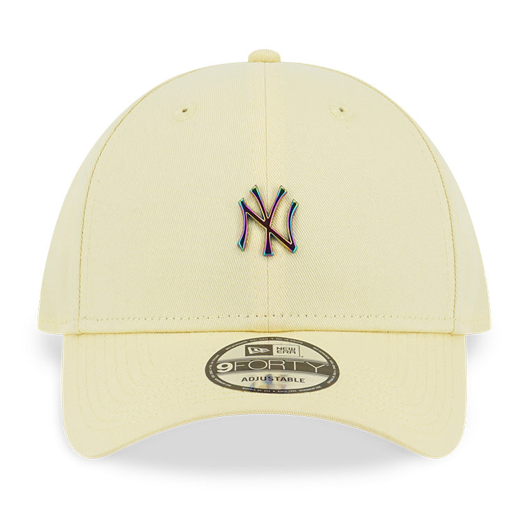 New York Yankees MLB Metal Badge Baby Yellow 9FORTY Adjustable Cap