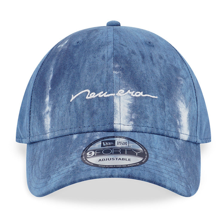 New Era Script Savor the Moment Sea Breeze Blue 9FORTY Adjustable Cap