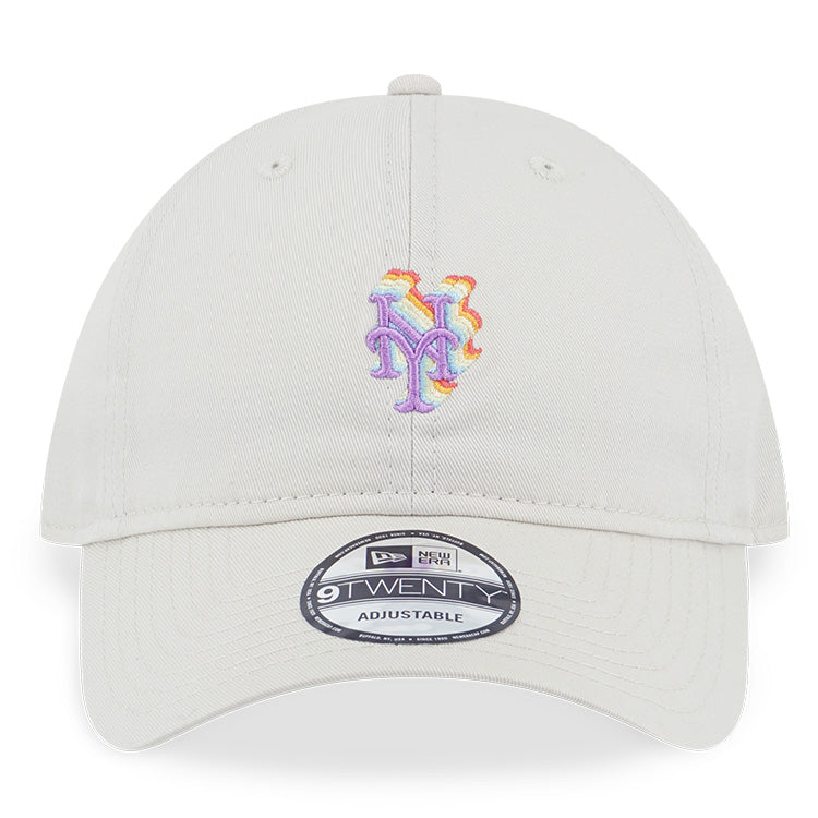 New York Mets MLB Light Rainbow Ivory 9TWENTY Adjustable Cap