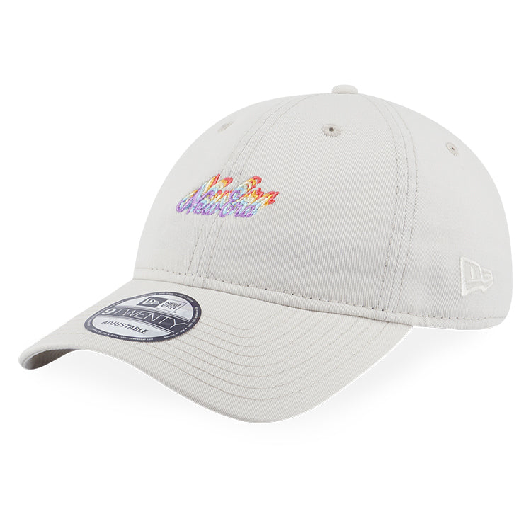 New Era Script Light Rainbow Ivory 9TWENTY Adjustable Cap