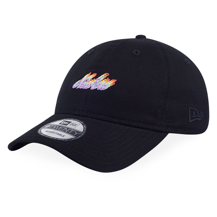 New Era Script Light Rainbow Black 9TWENTY Adjustable Cap