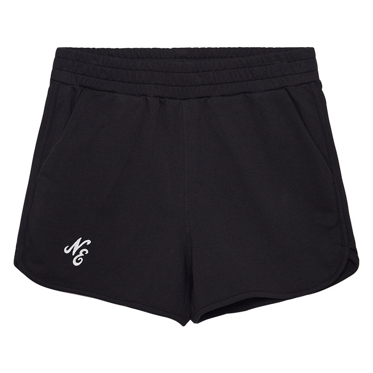 New Era Script Essential Black Women Knit Shorts