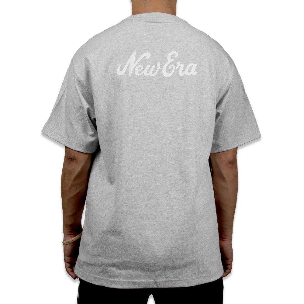 New Era Script Essential Grey Short Sleeve T-Shirt