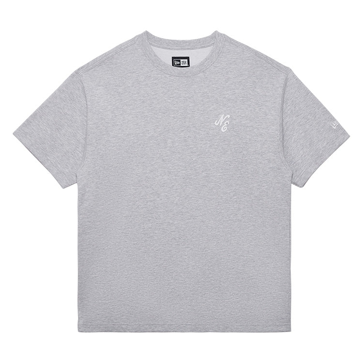 New Era Script Essential Grey Short Sleeve T-Shirt