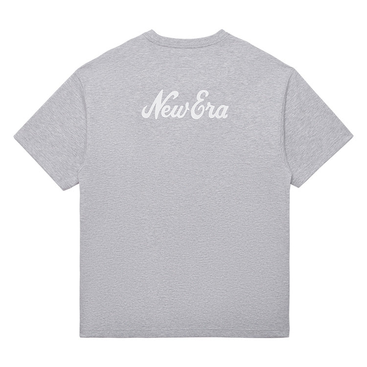 New Era Script Essential Grey Short Sleeve T-Shirt