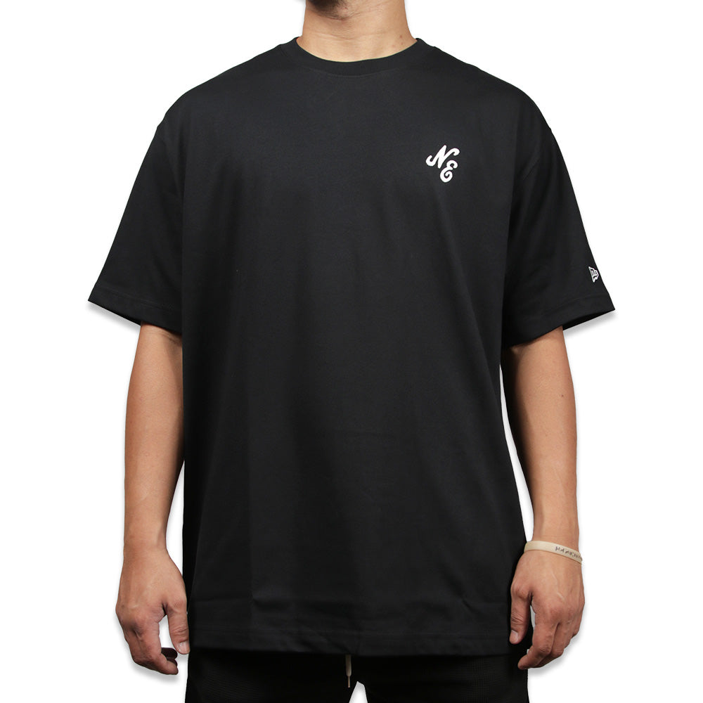 New Era Script Essential Black Short Sleeve T-Shirt