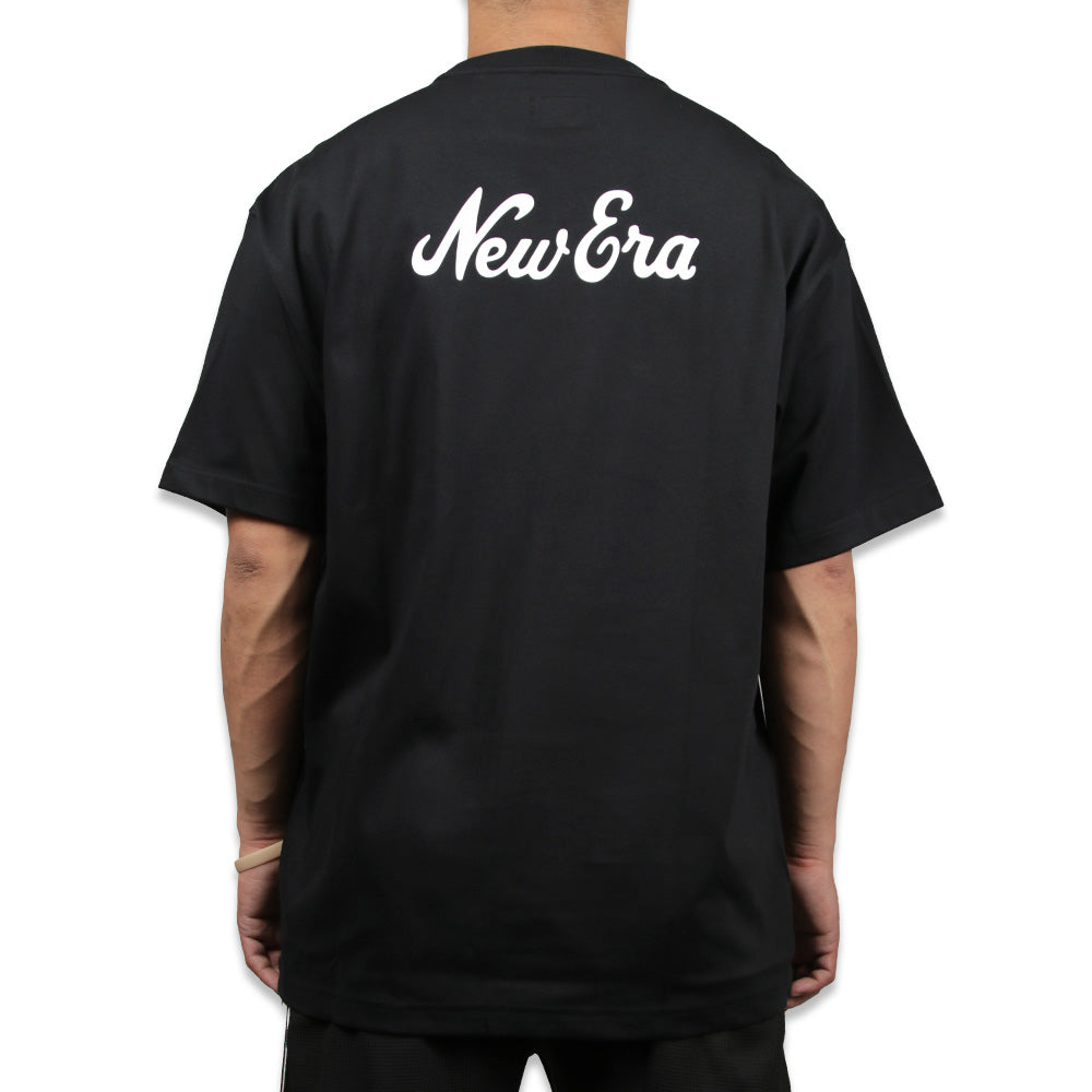 New Era Script Essential Black Short Sleeve T-Shirt