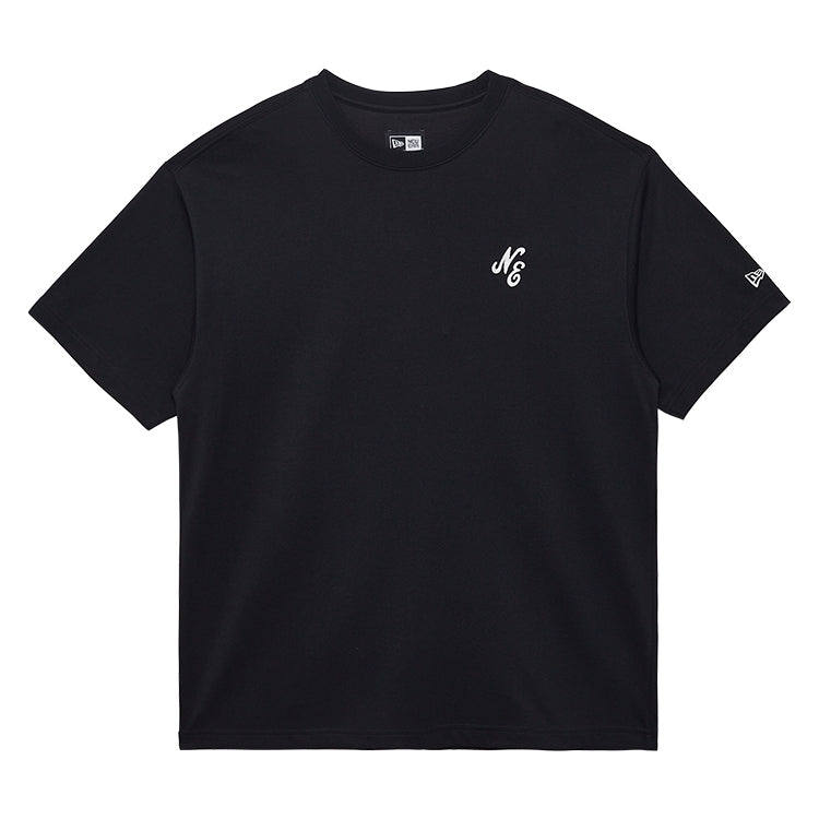 New Era Script Essential Black Short Sleeve T-Shirt