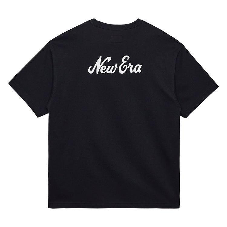 New Era Script Essential Black Short Sleeve T-Shirt