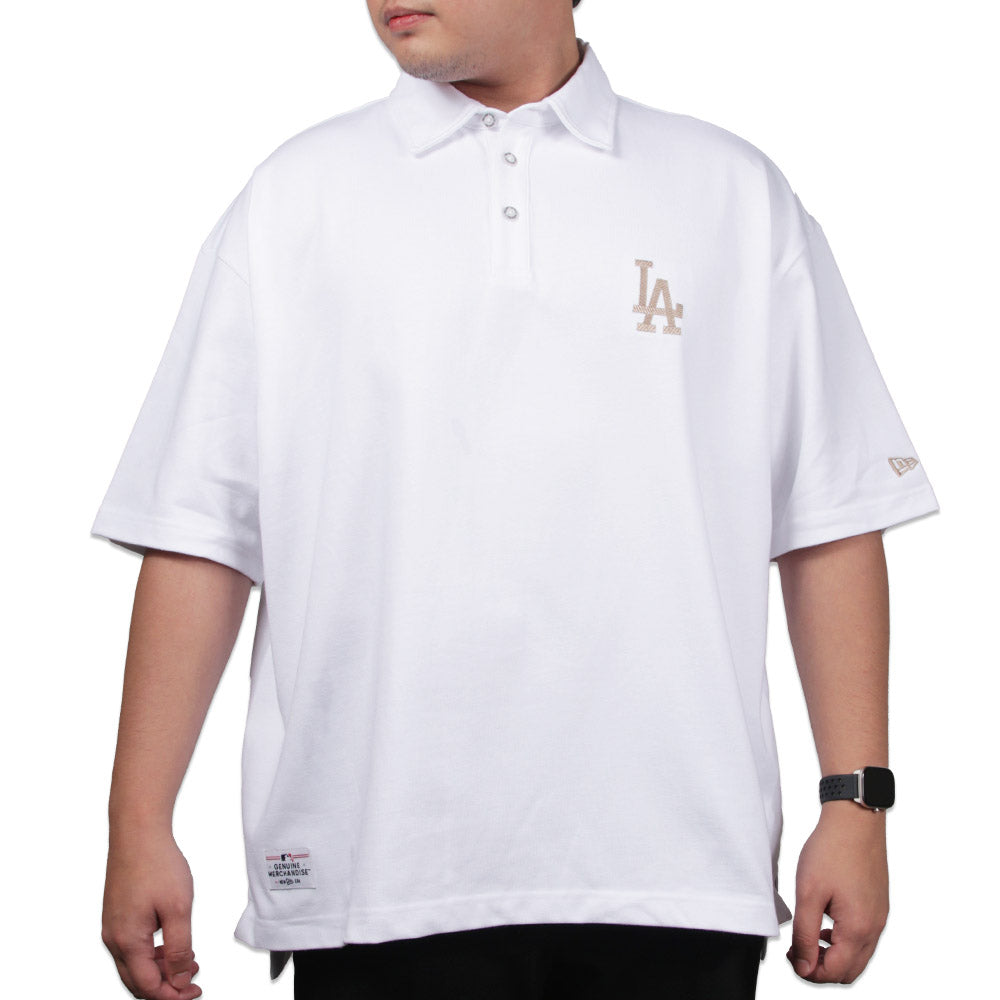 Los Angeles Dodgers MLB Essential White Short Sleeve Polo Shirt