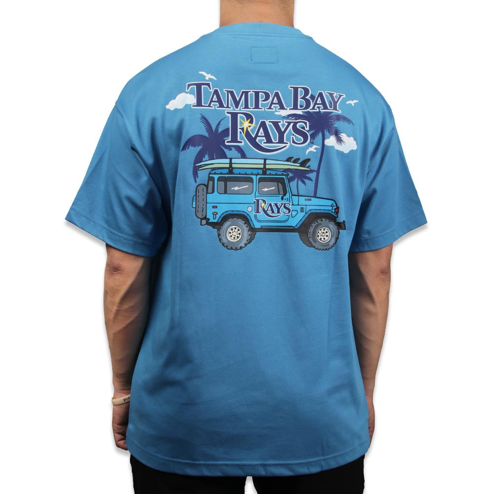 Tampa Bay Rays MLB Vacay Coolera Blue Short Sleeve T-Shirt