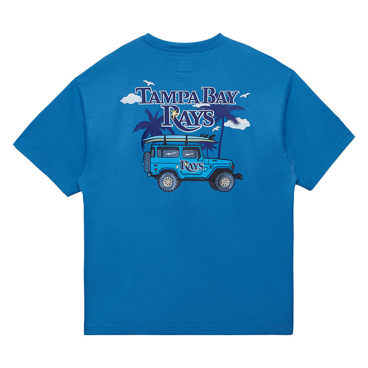 Tampa Bay Rays MLB Vacay Coolera Blue Short Sleeve T-Shirt