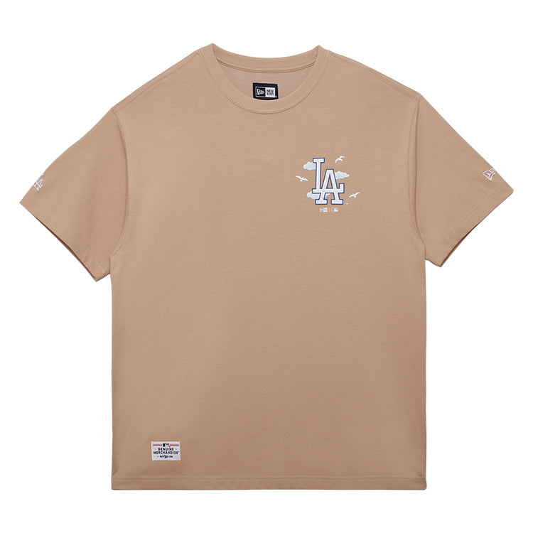 Los Angeles Dodgers MLB Vacay Coolera Khaki Short Sleeve T-Shirt